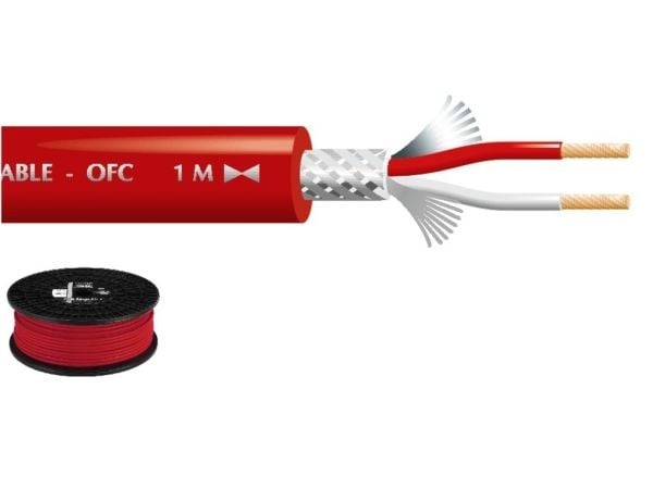 Monacor MLC-152/RT, Fiber optisk, 100 m, Rød