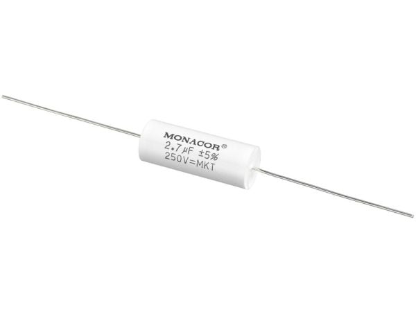 Monacor MKTA-27, Film, Sylindriske, Hvit, 250 V, 31 mm, 12,5 mm