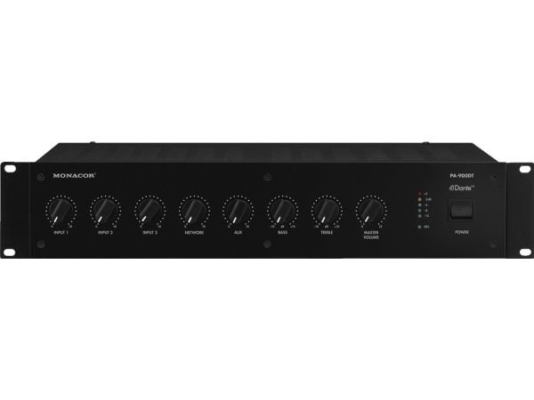 Monacor PA-900DT, 5 kanaler, Sort