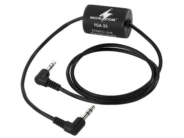 Monacor FGA-35, 20 - 30000 Hz, 20000 O, 20000 O, 0,01%, Svart, 24 mm