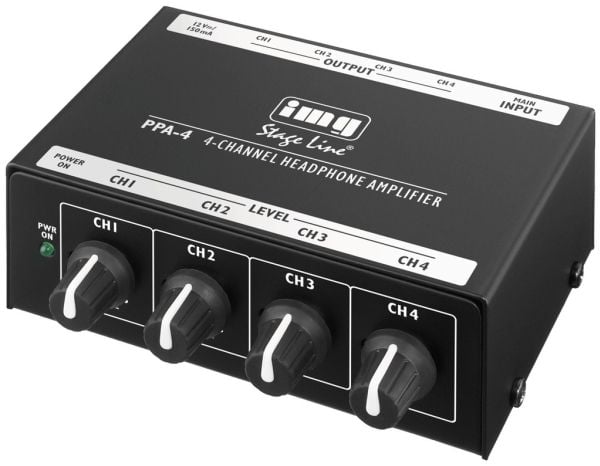 PPA-4 stereohörlursförstärkare, 4 utgångar