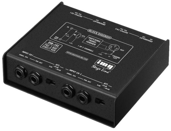 DIB-102 2-kanals DI-box
