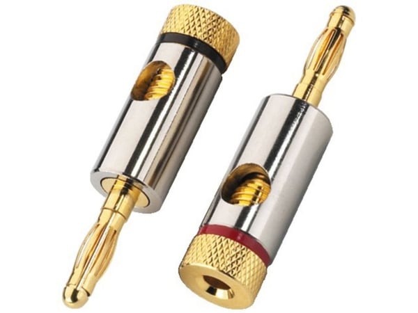 Monacor BP-150, banana, Gull, Gull, 2 stykker