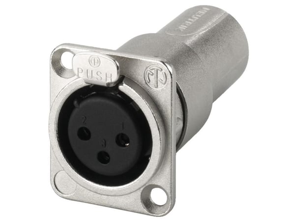 Neutrik NA3FDM, XLR, XLR, Sølv