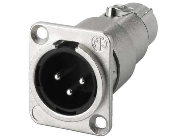 Neutrik NA3MDF, XLR, XLR, Grå