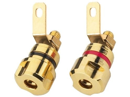 Monacor BP-405G, speaker terminals, Kulta, Kulta