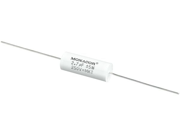 Monacor MKTA-27, Film, Sylindriske, Hvit, 250 V, 31 mm, 12,5 mm