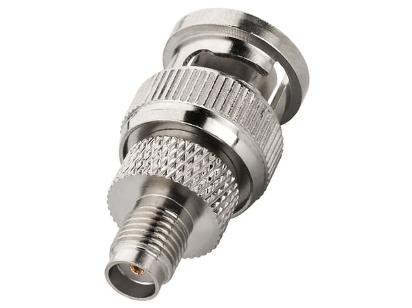 Monacor SMA-174BNC/JP, SMA, BNC, Metallisk