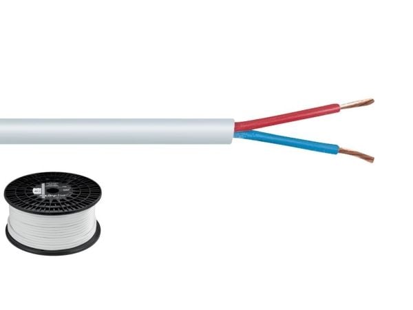Monacor SPC-515/WS, Kopper, 100 m, Hvit