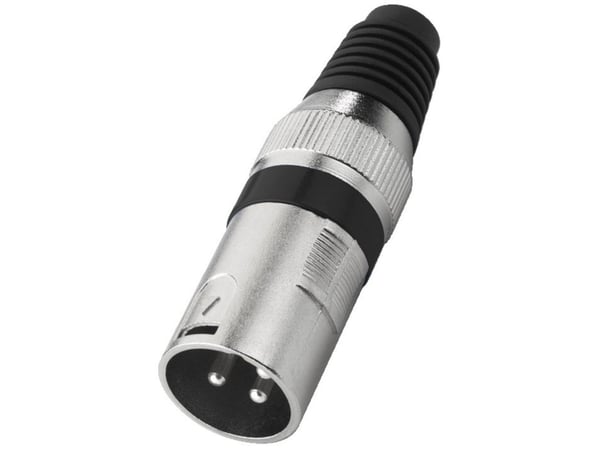 Monacor XLR-207P/SW, XLR, lajittelu, metallinen, Nikkeli