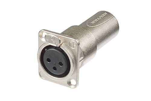 Neutrik NA3FDM, XLR, XLR, Sølv