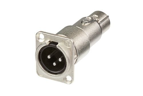 Neutrik NA3MDF, XLR, XLR, Grå