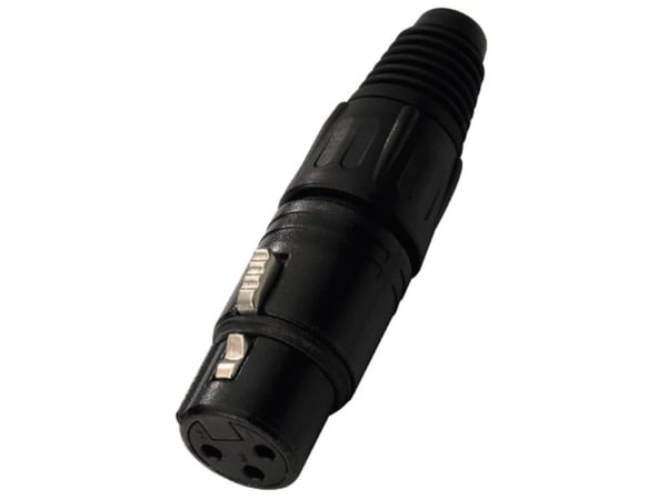 Neutrik NTR-NC3FXBAG, XLR, Sort, Nickel, Polyamid, Polyoksymetylen (POM), Polyurethan, Zink-stål, Nickel, UL, UL 94 HB, IEC 61076-2-103, IP 40, IEC...