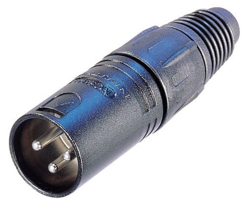 Neutrik NTR-NC3MXB, XLR, musta, Messinki, Nikkeli, Polyamidi, Polyoksimeteeni (POM), Polyuretaani, Sinkittyä terästä, Kulta, UL, UL 94 HB, IEC 6107...
