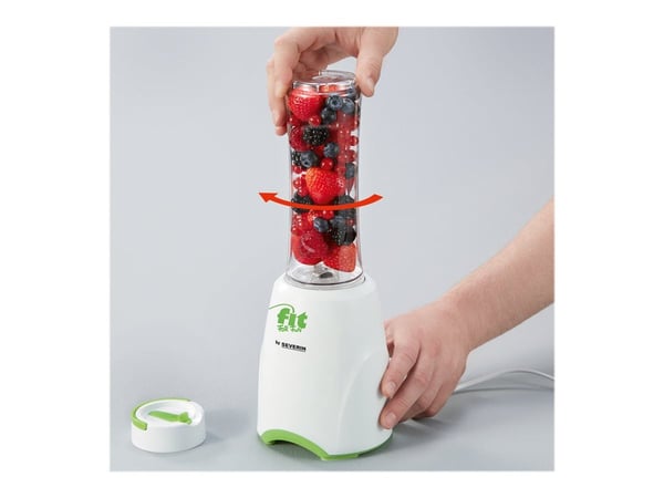 Severin SM 3735, Pöydällä pidettävä tehosekoitin, 0,6 L, 300 W, Vihreä, Valkoinen