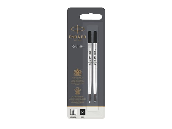 Parker 1950325 - Svart - Medium - Svart - Sølv - Kulepenn - Blister - 2 stk.
