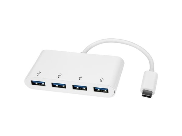 Startech 4 Port USB C Hub with 4x USB-A Ports (USB 3.0 SuperSpeed 5Gbps), USB Bus Powered, Portable/Laptop USB-C to USB-A Adapter Hub, USB 3.1 Gen ...