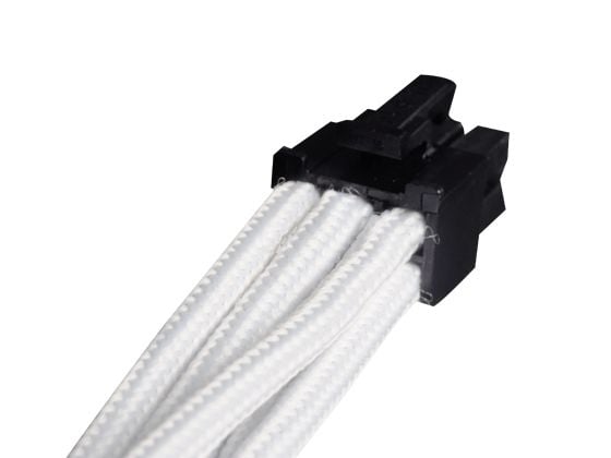 SilverStone PP07 - Förlängningskabel för ström - 6-stifts PCIe-ström (hona) till 6-stifts PCIe-ström (hane) - 25 cm - vit