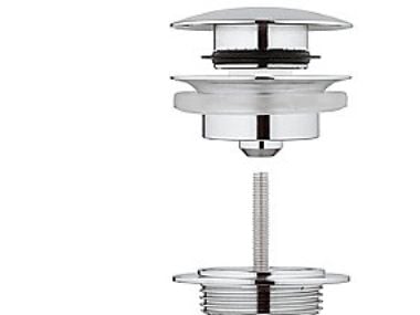 Grohe Pop-Up bottenventil till tvättställ med/utan överlopp