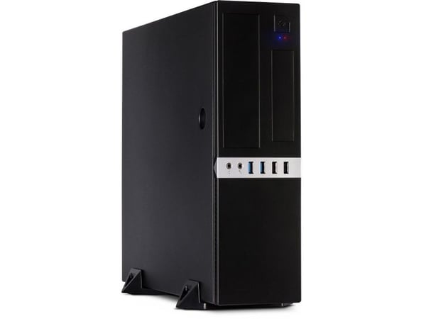 Inter-Tech IT-503 - SFF - mini ATX - ingen strømforsyning (TFX12V) - matt svart - USB/lyd