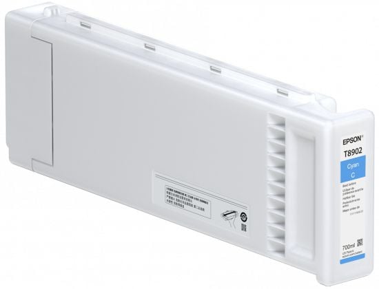 Epson T8902 - 700 ml - syaani - alkuperäinen - mustekasetti - SureColor SC-S40600, SC-S60600, SC-S80600 - värikaseteille