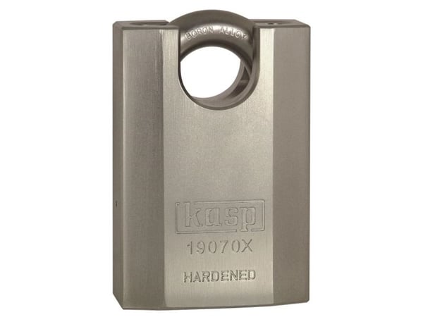 Kasp K19070XD hengelås 70 mm sølv nøkkellås