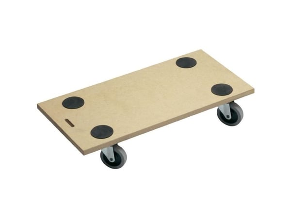 Meister Werkzeuge 0821300 plattformvogn MDF bæreevne (maks.) 200 kg, 110 mm, 4 hjul