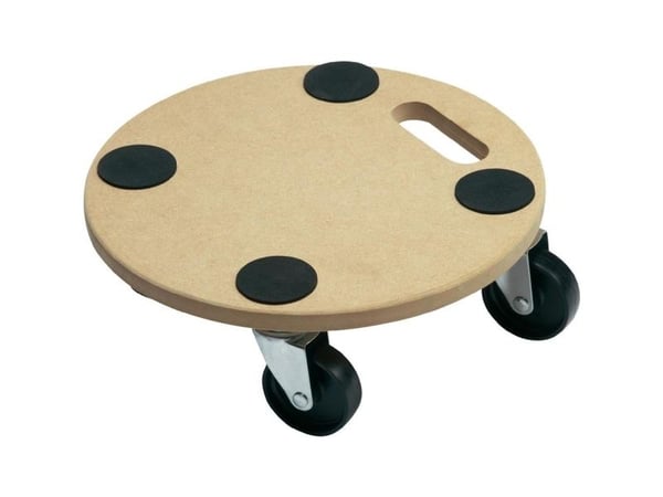 Meister Werkzeuge 0821350 transportvogn i tre, bæreevne (maks.): 150 kg, 350 x 350 x 100 mm, antall hjul 4