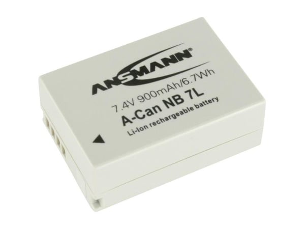 Ansmann A-Can NB 7L, 900 mAh, 7,4 V, Litiumioni (Li-Ion)