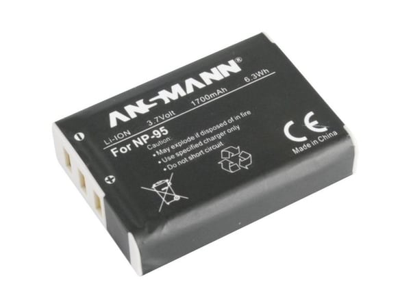 Ansmann A-Fuj NP 95, 1700 mAh, 3,7 V, Litiumioni (Li-Ion)