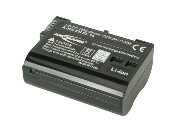 Ansmann A-NIK EN EL 15, 1600 mAh, 7 V, Litiumioni (Li-Ion)