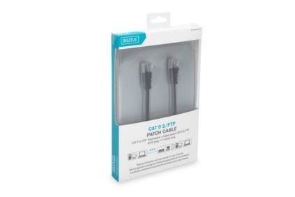 DIGITUS - Patchkabel - RJ-45 (han) til RJ-45 (han) - 1 m - SFTP - CAT 6 - booted, halogenfri, knastfri - lajittelu