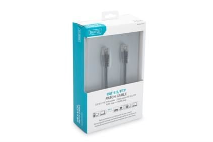 DIGITUS - Patchkabel - RJ-45 (han) til RJ-45 (han) - 3 m - SFTP - CAT 6 - booted, halogenfri, knastfri - lajittelu