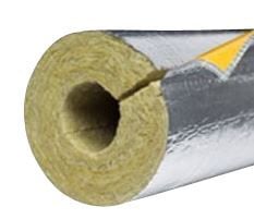 Alu-rørskål 42x20mm. 1,2m - PAROC Hvac Section AluCoat T, max. 250°C
