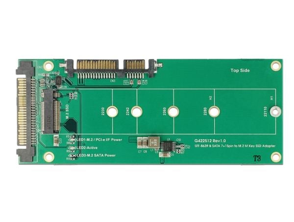 Delock - Grensesnittsadapter - M.2 - M.2 Card - SATA 6Gb/s, U.2