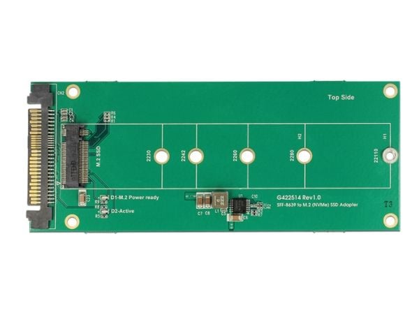 DeLOCK Converter U.2 SFF-8639 NVMe > 1 x M.2 Key M - Interfaceadapter - M.2 - M.2 Card - U.2