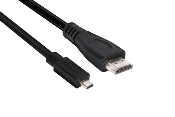 Club 3D CAC-1351 - HDMI-kabel - 19 pin micro HDMI Type D hann til HDMI hann - 1 m - 4K-støtte