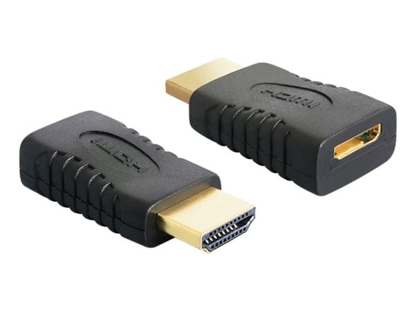 Delock High Speed HDMI Adapter - HDMI-adapter - HDMI hann til 19 pin mini HDMI Type C hunn