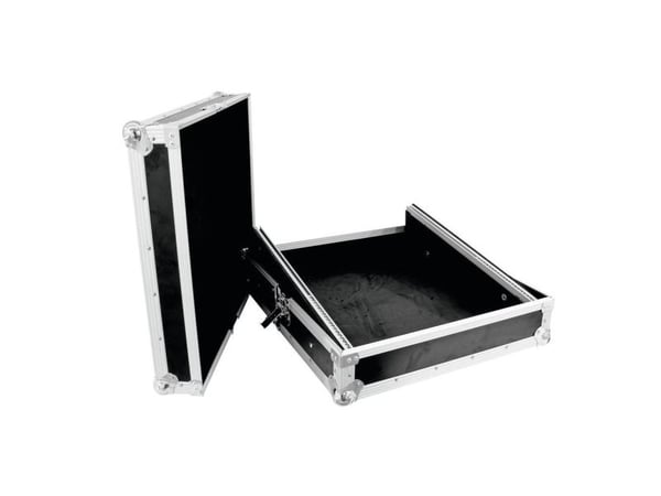 Roadinger 30111565, Transportkasse, DJ Mixebord, Aluminium, Kryssfiner, Svart, Sølv, 550 mm, 550 mm