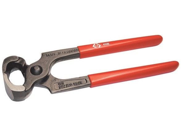 C.K Tools T4108A 07, Endekuttende tang, Stål, Plast, Rød, 180 mm