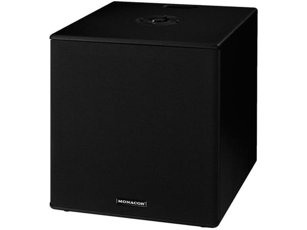 Monacor EUL-2SUB/SW, Koblet med ledninger (ikke trådløs), 120 W, 38 - 250 Hz, Sort