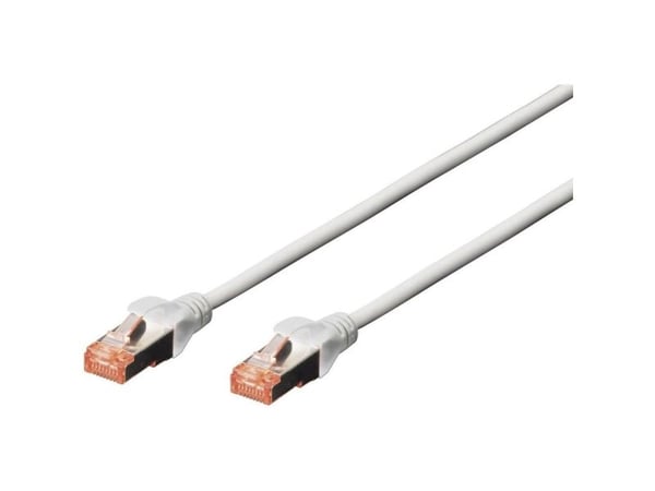 DIGITUS Professional - Patchkabel - RJ-45 (han) til RJ-45 (han) - 15 m - SFTP - CAT 6 - booted, halogenfri, knastfri - grå