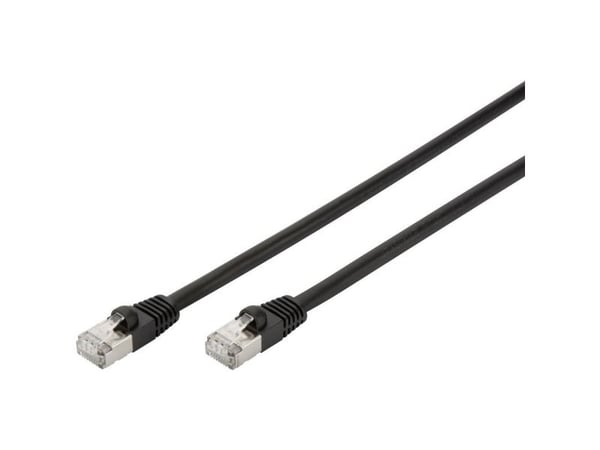 DIGITUS Professional - Liitäntäkaapeli - RJ-45 (uros) - RJ-45 (uros) - 5 m - SFTP - CAT 6 - buutattu, ulkokäyttöön, solmuvapaa - musta - musta