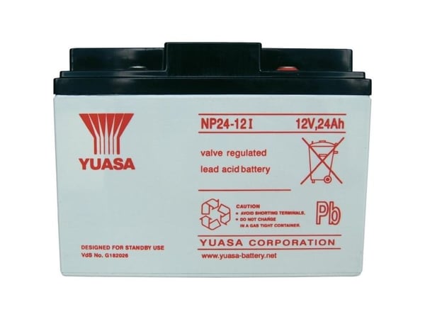 Yuasa NP24-12, Forseglet blysyre (VRLA), 12 V, 8,65 kg