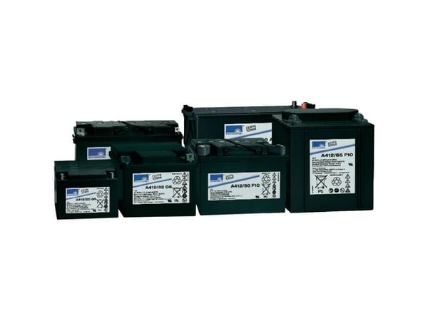GNB Sonnenschein A412/50 G6 blybatteri 12 V 50 Ah blygel (B x H x D) 278 x 190 x 175 mm M6 skrutilkobling vedlikeholdsfritt