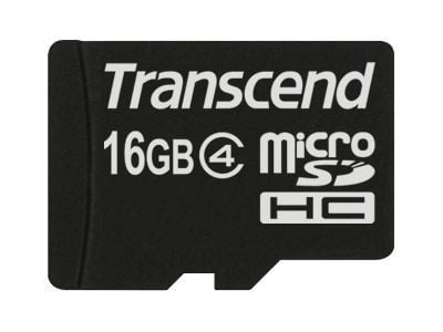 Transcend - Flashminnekort - 16 GB - Class 4 - microSDHC