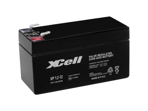 XCell XP1.212 XCEXP1.212 Lyijyakku 12 V 1,2 Ah Lyijyakku (B x K x S) 97 x 52 x 44 mm Litteä liitin 4,8 mm Huoltovapaa, VDS-sertifiointi