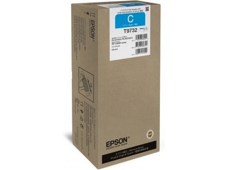 Epson T9732 - 192.4 ml - XL-størrelse - cyan - original - blekkpatron - for WorkForce Pro WF-C869R, WF-C869RD3TWFC, WF-C869RDTWF, WF-C869RDTWFC