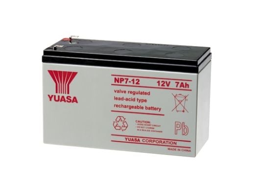 Yuasa NP7-12, Forseglet blysyre (VRLA), 12 V, Hvit, 7000 mAh, 2,65 kg