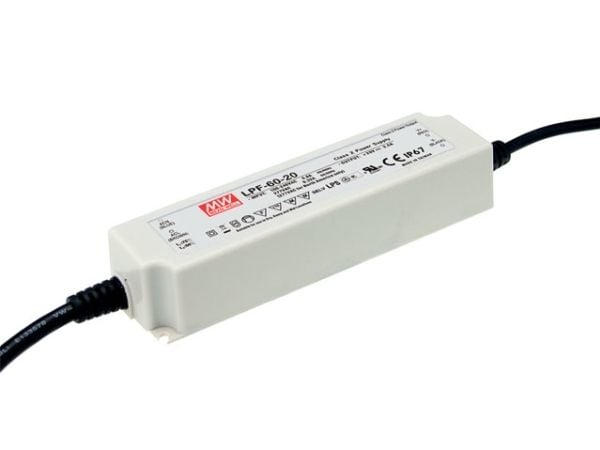 MEAN WELL LPF-60-36, Lighting, Sisätila, 90-305 V, 47/63 Hz, 60 W, 36 V